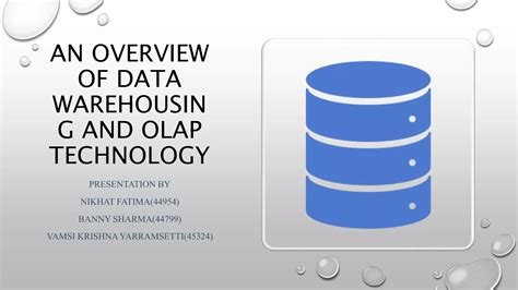 data warehouse and olap technology overview