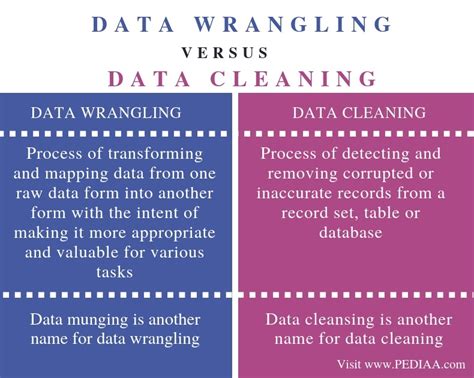 data wrangling vs data profiling