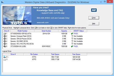 Western Digital Data Lifeguard Diagnostics 1.36.0.0 + ключик активации