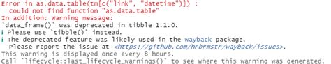 Data_Frame() Was Deprecated In Tibble 1.1.0
