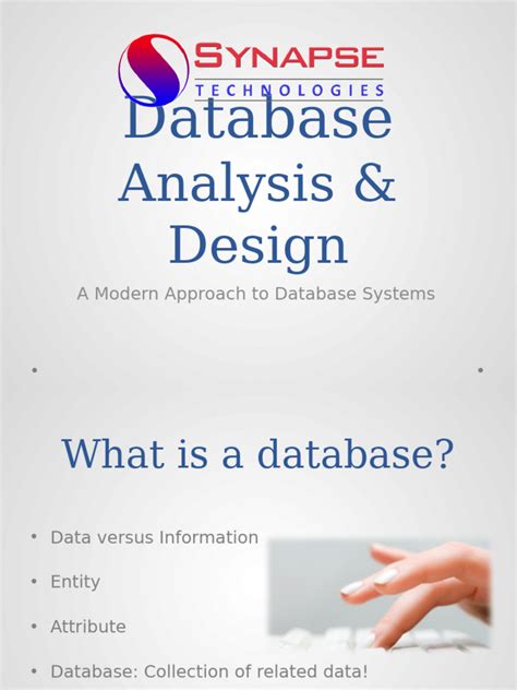 database analysis and design