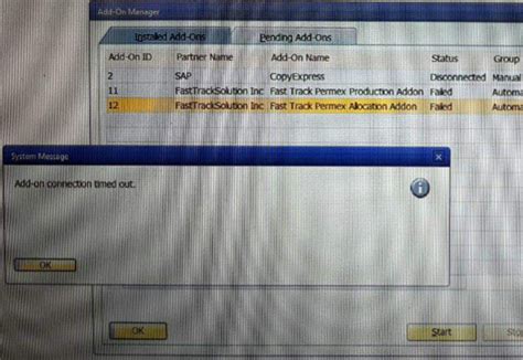 Database Disconnected Error In Sap B1