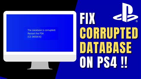 Fixing PS4 Database Is Corrupted Restart The PS4 PS4 Storage