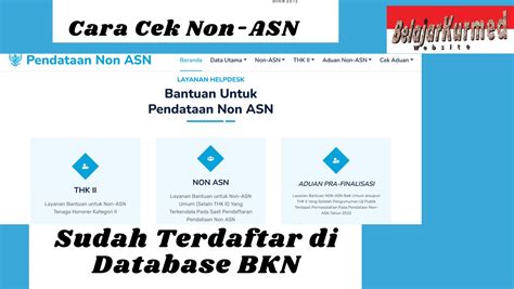 Cara Cek Data NonASN di Database BKN Sebelum Daftar PPPK 2024, Klik helpdesksscasn.bkn.go.id