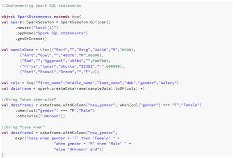 databricks spark sql example