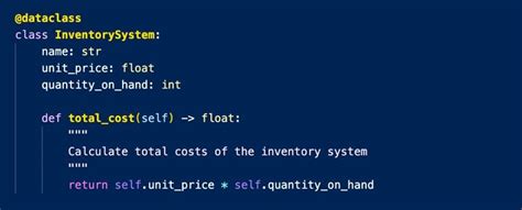dataclass method
