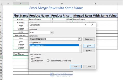 dataframe merge rows with same value