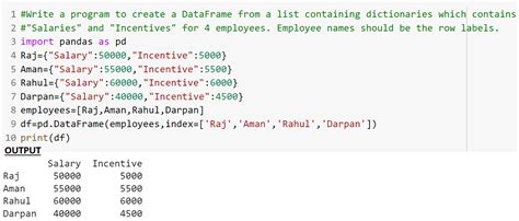 dataframe set column names from list