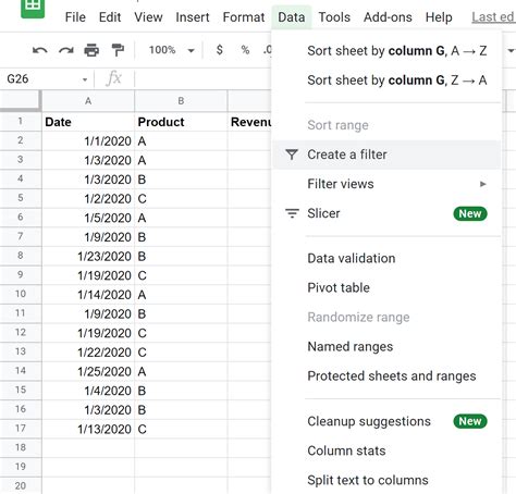 googlesheets — Cómo llenar una columna con fechas secuenciales en