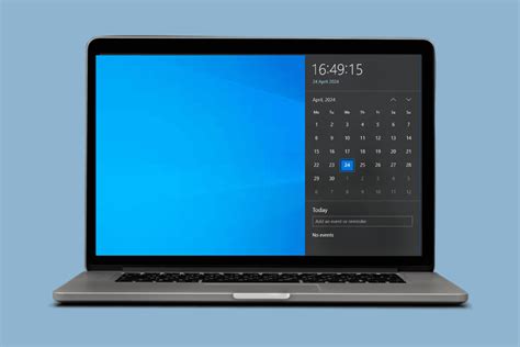 date and time display on screen