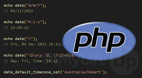 date and time in php function