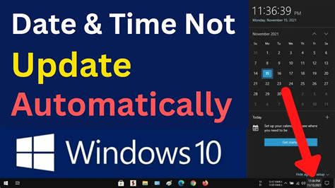Date And Time Not Updating In Windows 10