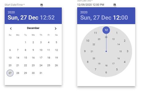Date And Time Picker Angular