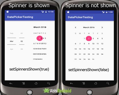 date and time picker in android studio java