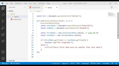 Date And Time Validation In Javascript