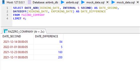 Date Between Mariadb