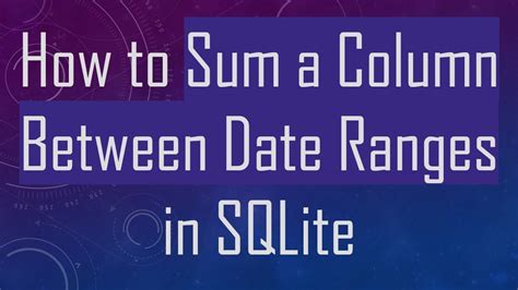 Date Between Sqlite