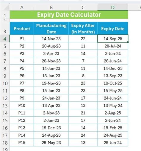 Date Calculator Xls