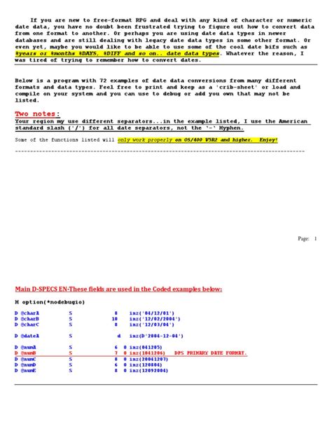 Date Difference Rpgle