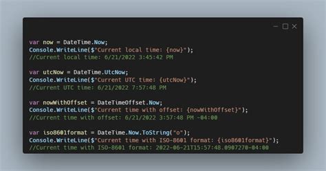 date format utc c#