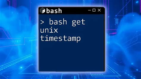 date get unix timestamp bash