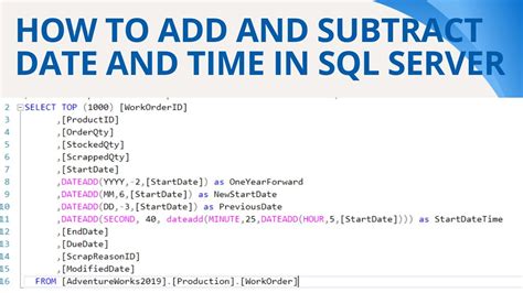 date minus date in sql