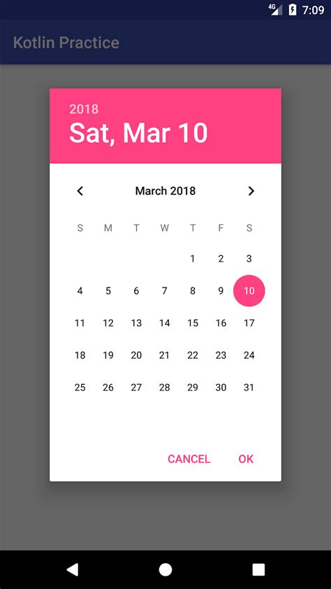date picker dialog android studio