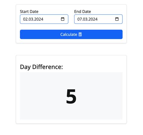 Date Range Day Counter