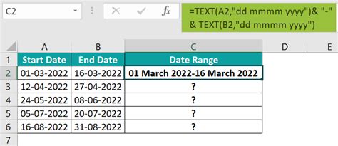 Date Range In Excel If Statement