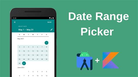 date range picker in android kotlin