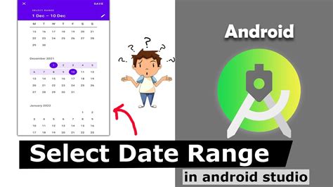 date range picker in android studio
