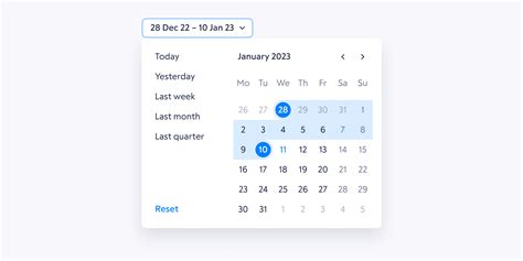 Date Range Ui