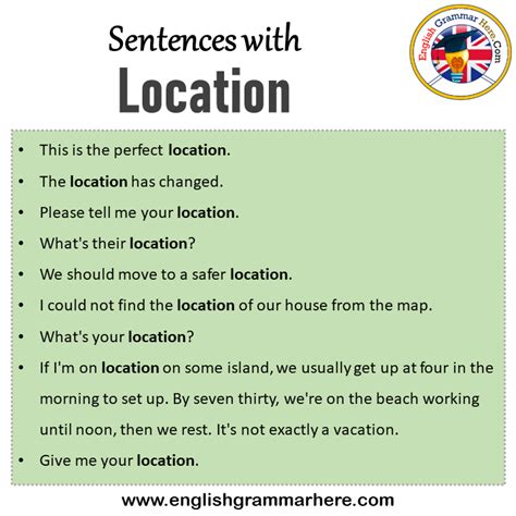 date time and location in a sentence