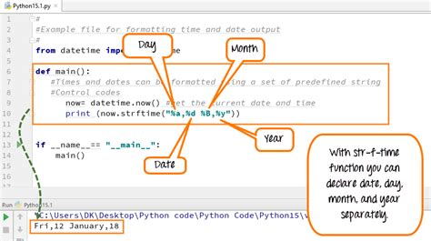 date time formats python
