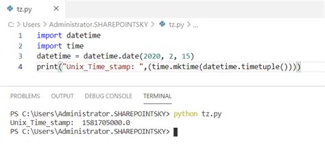 date time to unix timestamp python