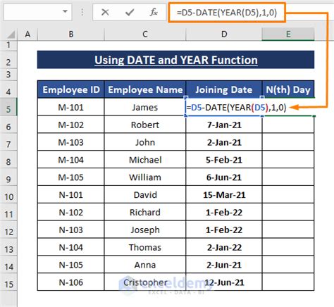date to year conversion in excel
