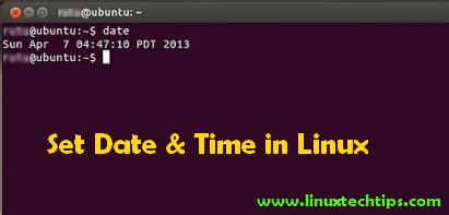 date with timezone linux