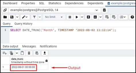 date_trunc timestamp postgresql