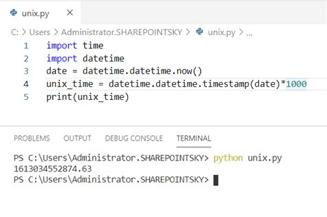 datetime to unix epoch python