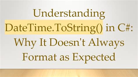 datetime tostring format c# utc