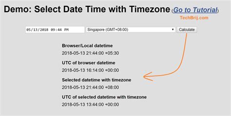 datetime with timezone javascript