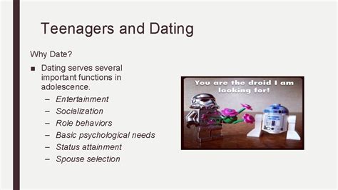 dating serves several important functions that include