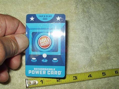 dave and busters rechargeable power card