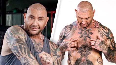 dave bautista back tattoo