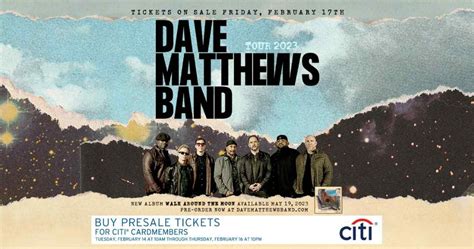 dave matthews band concert schedule