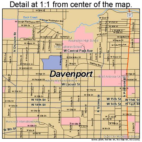 Davenport Iowa Zip Code Address