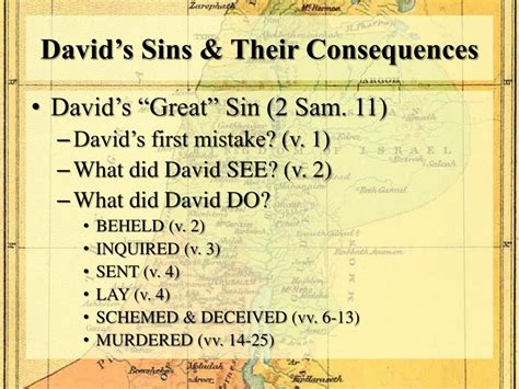 david's sins and consequences