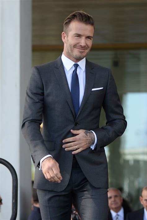 david beckham in a suit