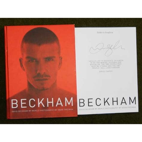david beckham signed book