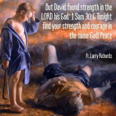 david found strength in the lord bible verse